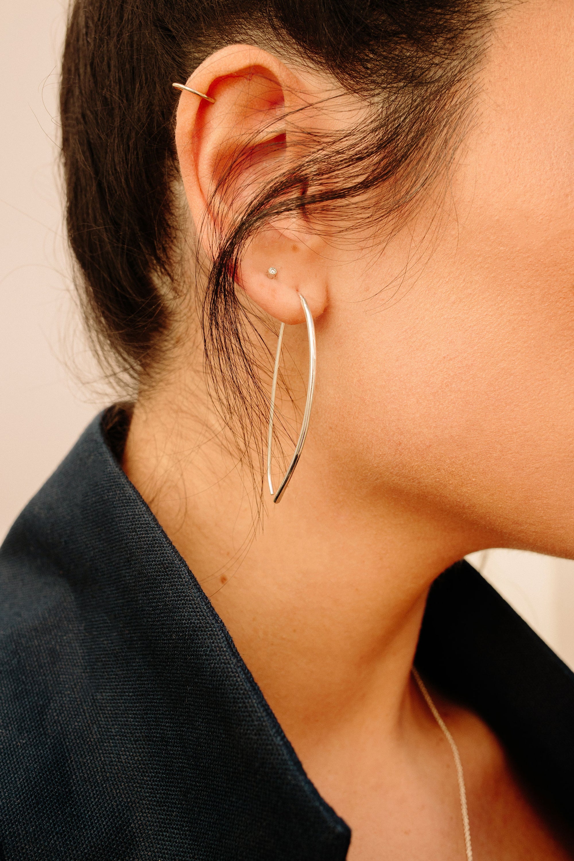 9 ways to wear threader earrings | Myth and Silver